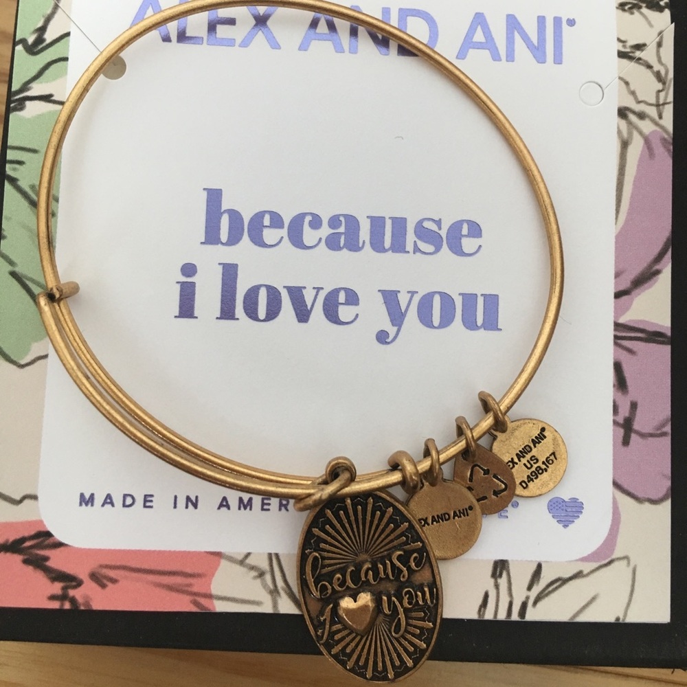 Alex and Ani because I love you bracelet